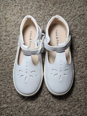 Felix & Flora Toddler Girl White Shoes Casual Sneakers Size 12